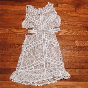 GORGEOUS backless lace dress. NWT!